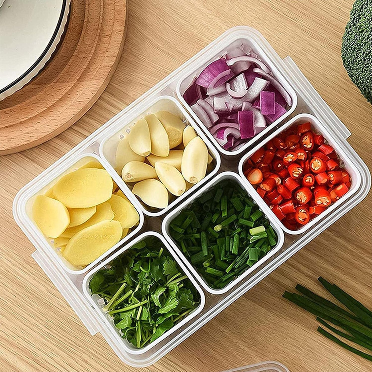 Fridge Storage Boxes Freezer Storage Containers, Container for Kitchen Storage Set, Storage in Kitchen, Vegetable Storage, Draining Crisper Refrigerator Food Box (1 Pc) Fridge Storage Boxes Freezer Storage Containers, Container for Kitchen Storage Set, Storage in Kitchen, Vegetable Storage, Draining Crisper Refrigerator Food Box (1 Pc)